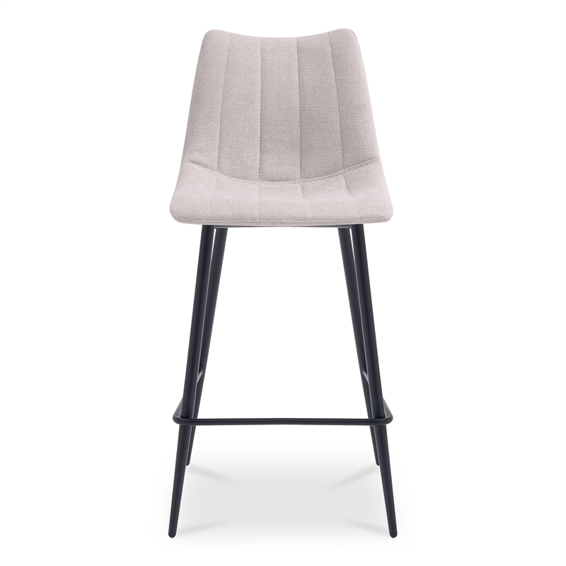 Moe's Home Collection Alibi Counter Stools Fabric Beige