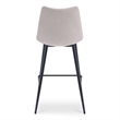 Moe's Home Collection Alibi Counter Stools Fabric Beige