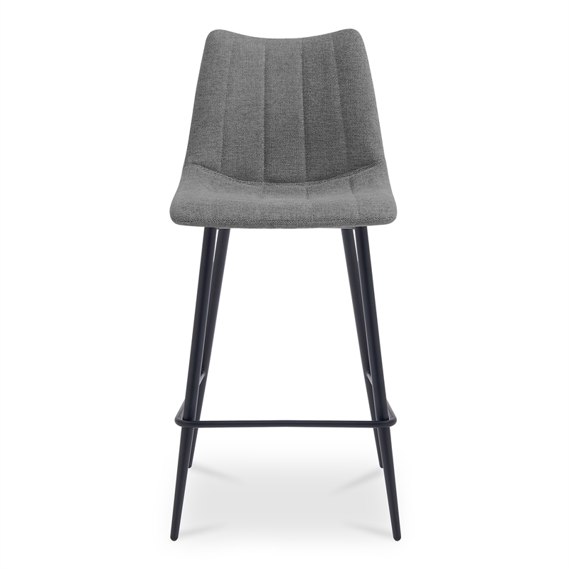 Moe's Home Collection Alibi Bar Stools Fabric Gray
