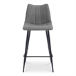 Moe's Home Collection Alibi Bar Stools Fabric Gray