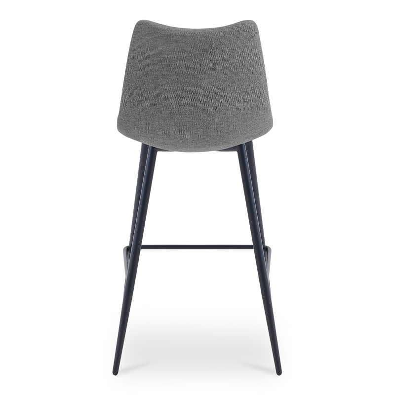 Moe's Home Collection Alibi Bar Stools Fabric Gray