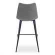 Moe's Home Collection Alibi Bar Stools Fabric Gray