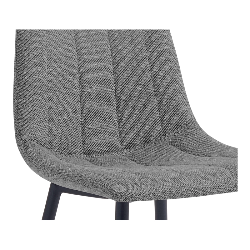 Moe's Home Collection Alibi Bar Stools Fabric Gray