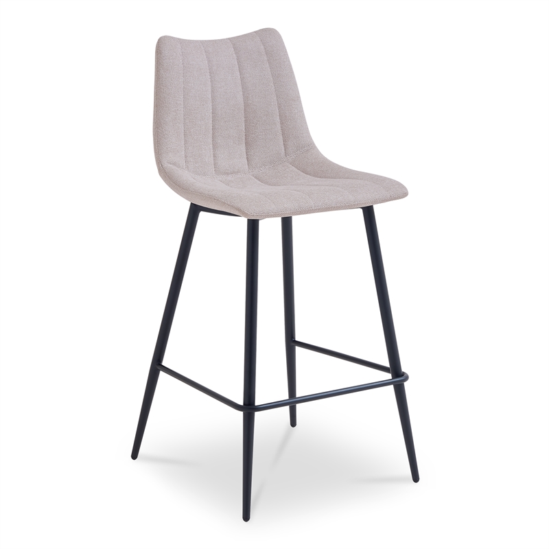 Moe's Home Collection Alibi Bar Stools Fabric Beige