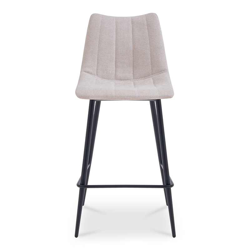 Moe's Home Collection Alibi Bar Stools Fabric Beige