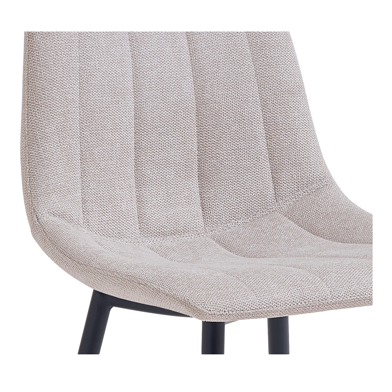 Moe's Home Collection Alibi Bar Stools Fabric Beige