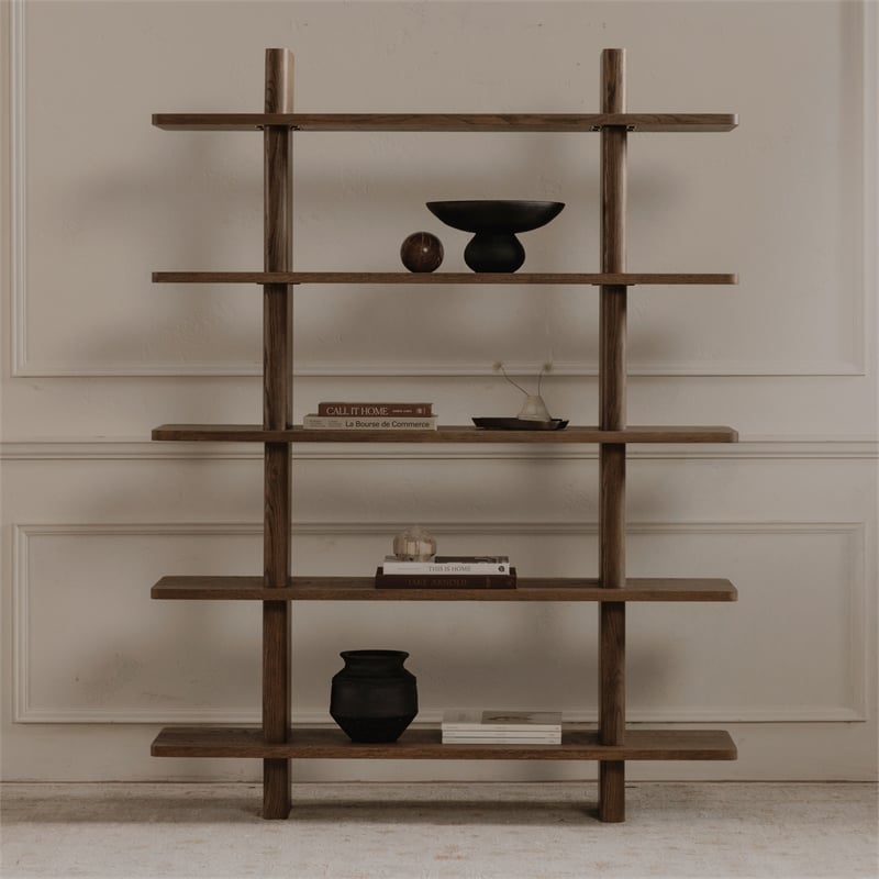 Moe's Home Collection Casey Bookshelves Wood Brown
