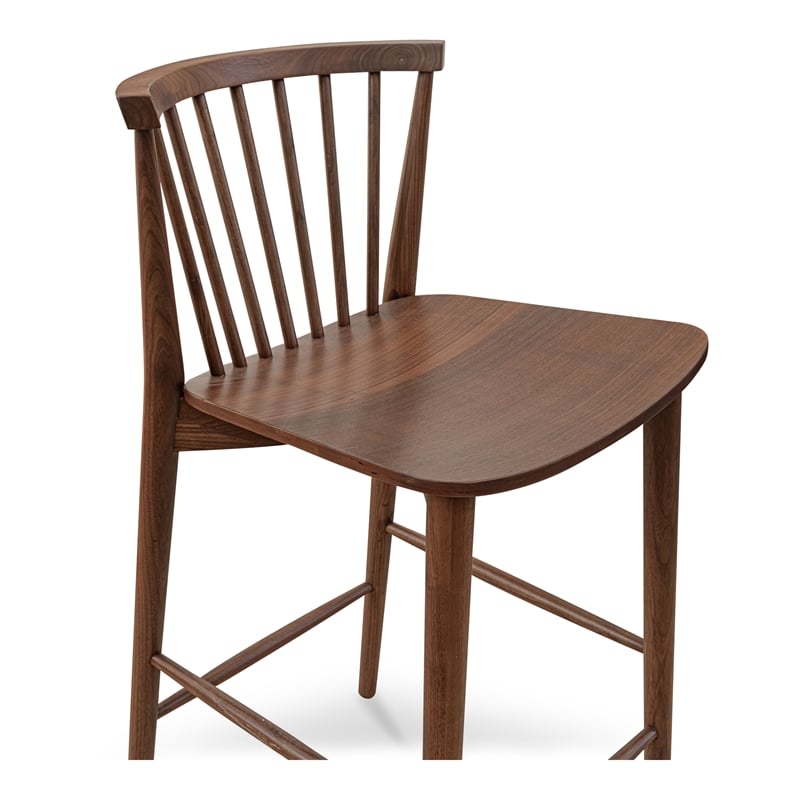 Moe's Home Collection Marley Counter Stools Wood Brown