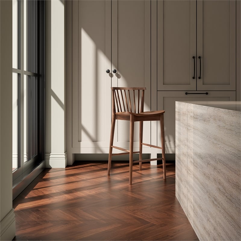 Moe's Home Collection Marley Counter Stools Wood Brown