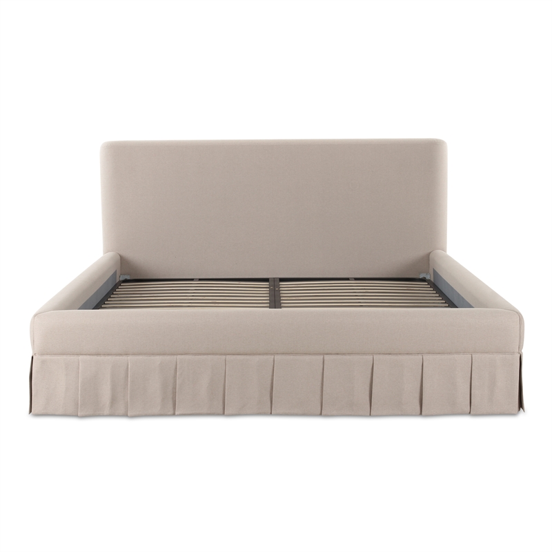 Moe's Home Collection Maren Beds Fabric Beige