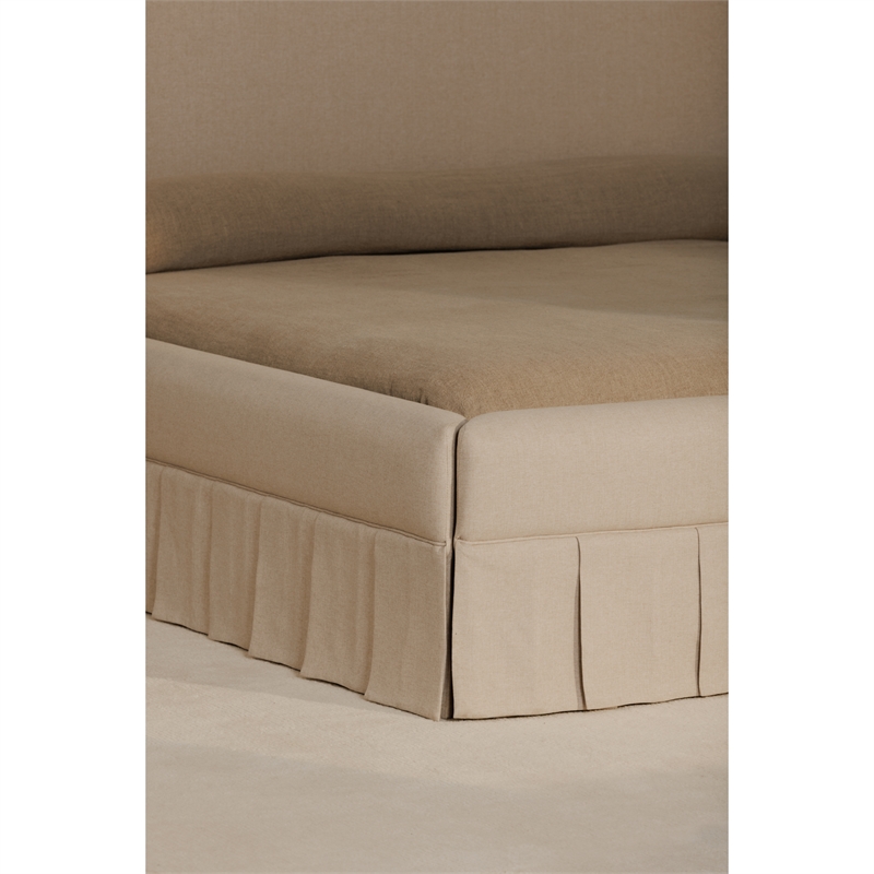 Moe's Home Collection Maren Beds Fabric Beige