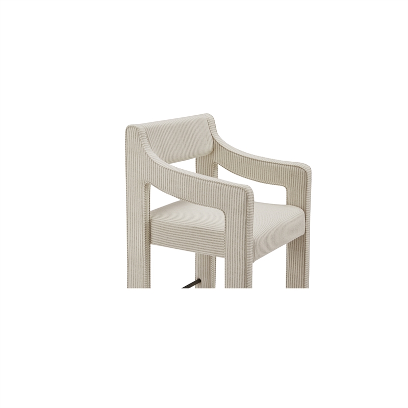 Moe's Home Collection Elise Counter Stools Fabric Multi-color