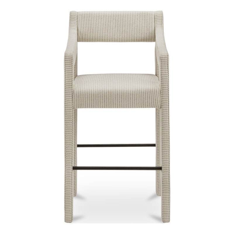 Moe's Home Collection Elise Counter Stools Fabric Multi-color