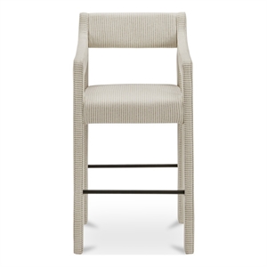Moe's Home Collection Elise Counter Stools Fabric Multi-color