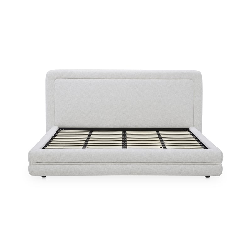Moe's Home Collection Tory Beds Fabric White