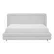 Moe's Home Collection Tory Beds Fabric White