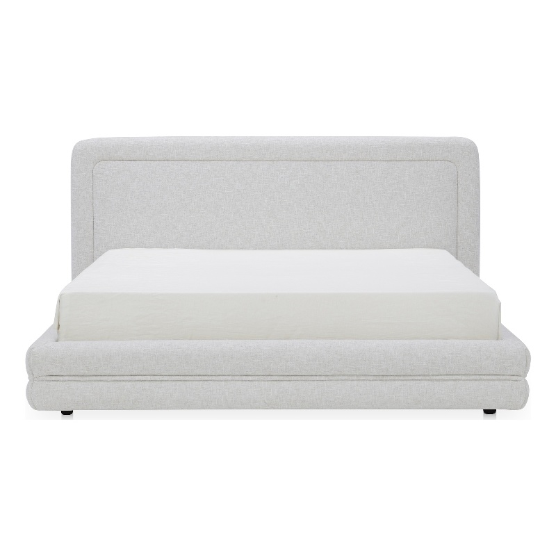 Moe's Home Collection Tory Beds Fabric White