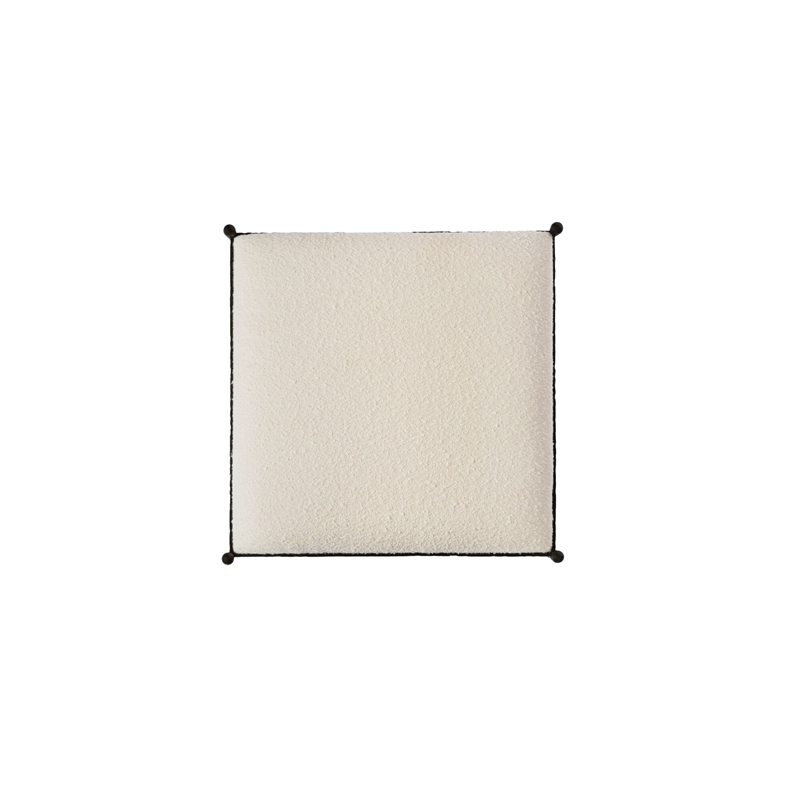 Moe's Home Collection Agne Stools Fabric White