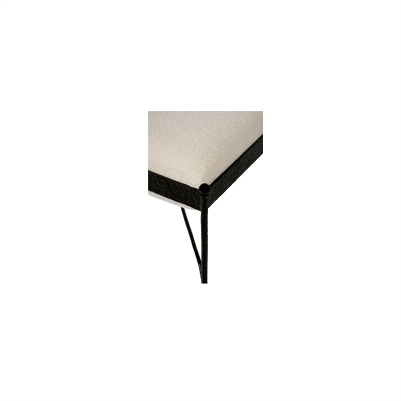 Moe's Home Collection Agne Stools Fabric White