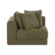 Moe's Home Collection Davie Corner Chairs Fabric Green