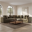 Moe's Home Collection Davie Corner Chairs Fabric Green