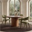 Moe's Home Collection Martens Dining Chairs Fabric Green