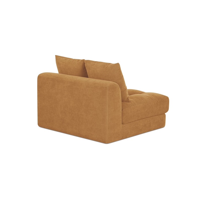 Moe's Home Collection Davie Slipper Chairs Fabric Yellow