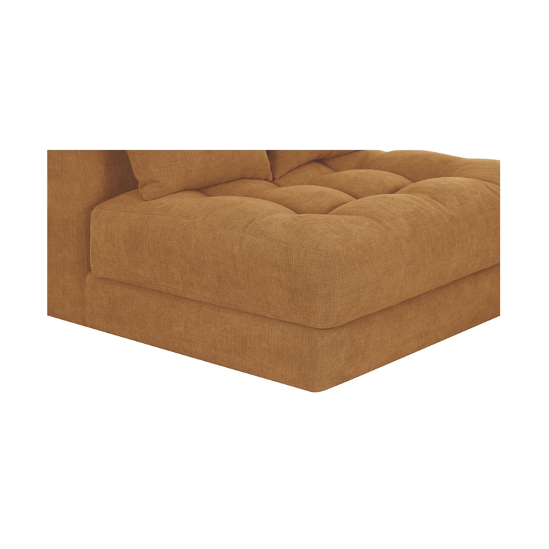 Moe's Home Collection Davie Slipper Chairs Fabric Yellow