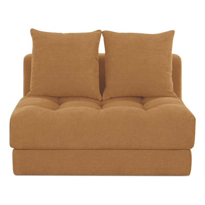 Moe's Home Collection Davie Slipper Chairs Fabric Yellow