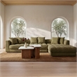 Moe's Home Collection Davie Slipper Chairs Fabric Green
