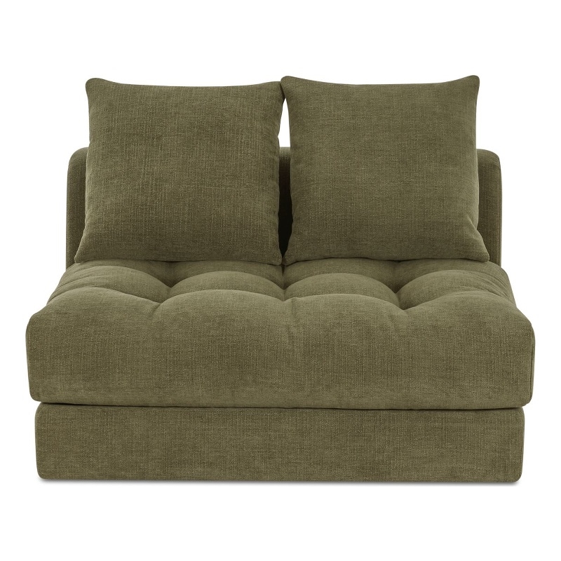 Moe's Home Collection Davie Slipper Chairs Fabric Green