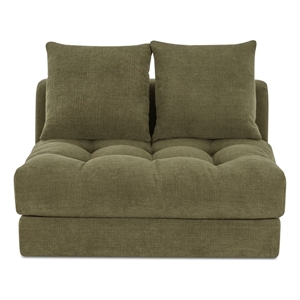 Moe's Home Collection Davie Slipper Chairs Fabric Green