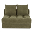 Moe's Home Collection Davie Slipper Chairs Fabric Green