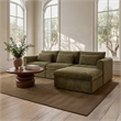 Moe's Home Collection Swift Slipper Chairs Fabric Green