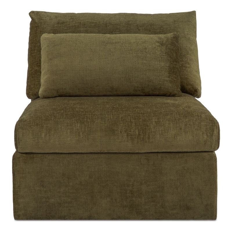 Moe's Home Collection Swift Slipper Chairs Fabric Green