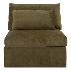 Moe's Home Collection Swift Slipper Chairs Fabric Green