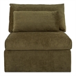 Moe's Home Collection Swift Slipper Chairs Fabric Green