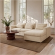 Moe's Home Collection Swift Slipper Chairs Fabric Beige
