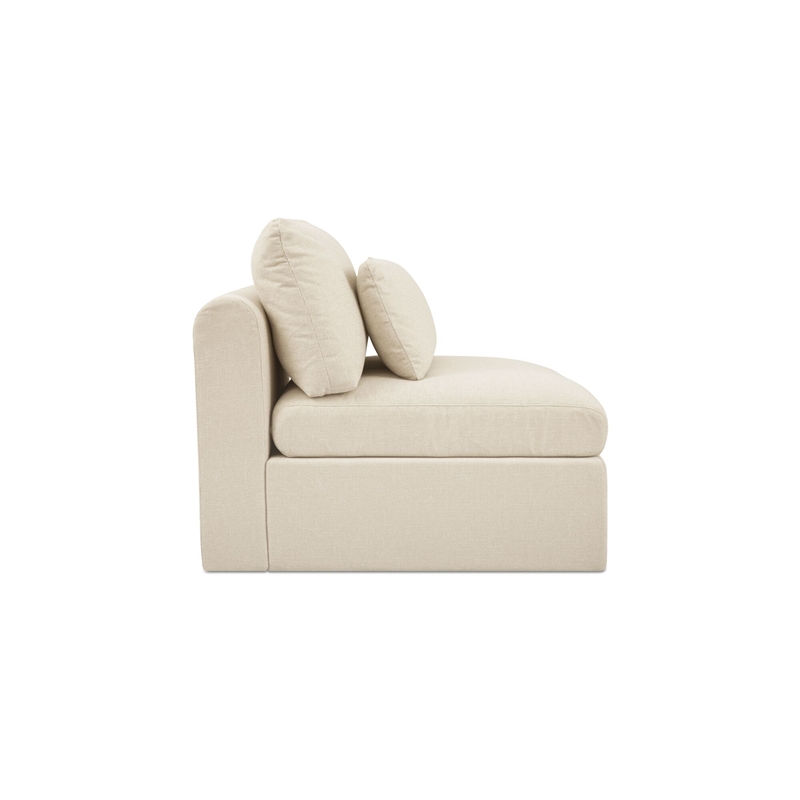 Moe's Home Collection Swift Slipper Chairs Fabric Beige