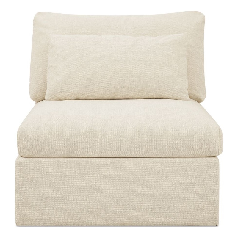 Moe's Home Collection Swift Slipper Chairs Fabric Beige