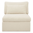 Moe's Home Collection Swift Slipper Chairs Fabric Beige