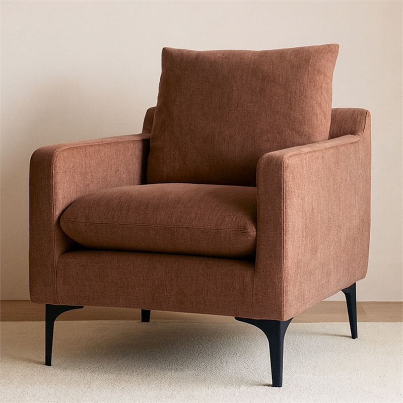 Moe's Home Collection Paris Accent Chairs Fabric Pink