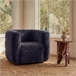 Moe's Home Collection Robson Accent Chairs Fabric Blue
