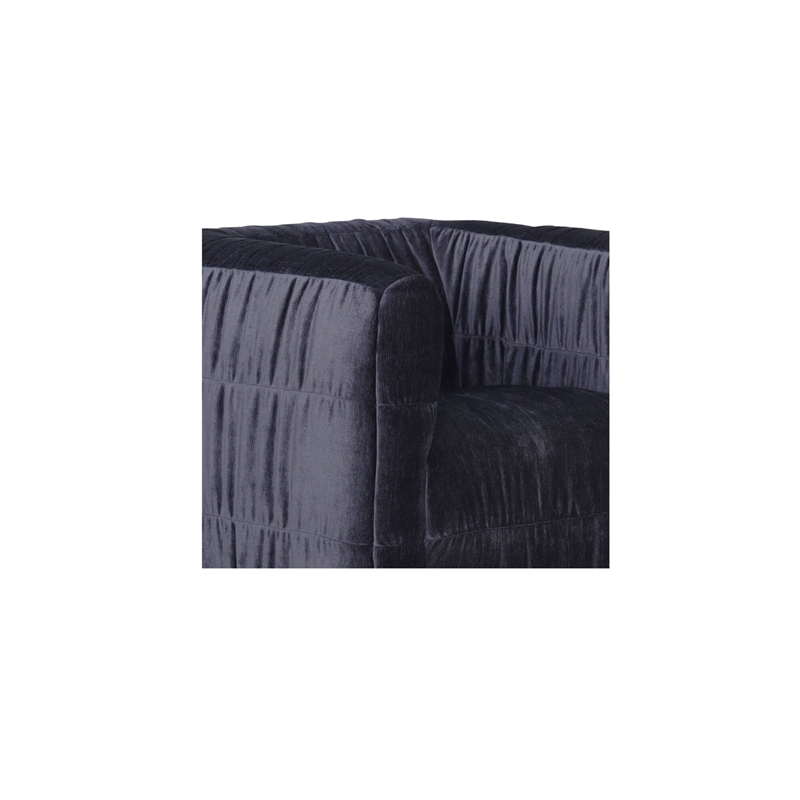 Moe's Home Collection Robson Accent Chairs Fabric Blue