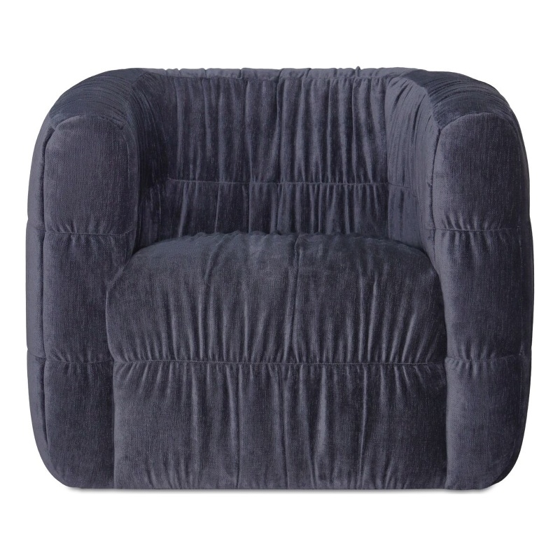 Moe's Home Collection Robson Accent Chairs Fabric Blue
