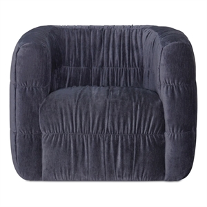 Moe's Home Collection Robson Accent Chairs Fabric Blue