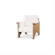 Moe's Home Collection Bauer Accent Chairs Wood White
