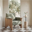 Moe's Home Collection Bauer Accent Chairs Wood Green