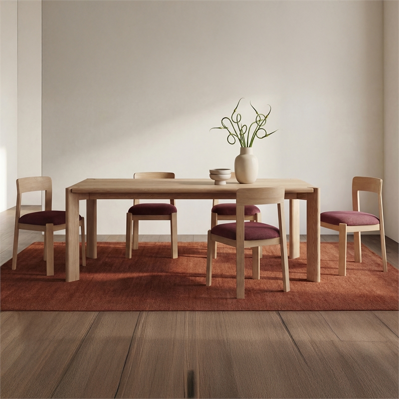Moe's Home Collection Oli Dining Chairs Wood Purple