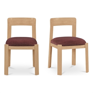 Moe's Home Collection Oli Dining Chairs Wood Purple